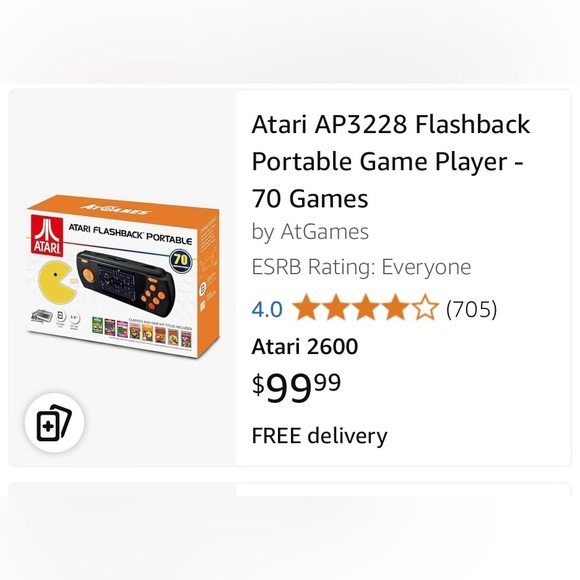 Atari Flashback Portable Deluxe Handheld 70 Games - Picture 5 of 9
